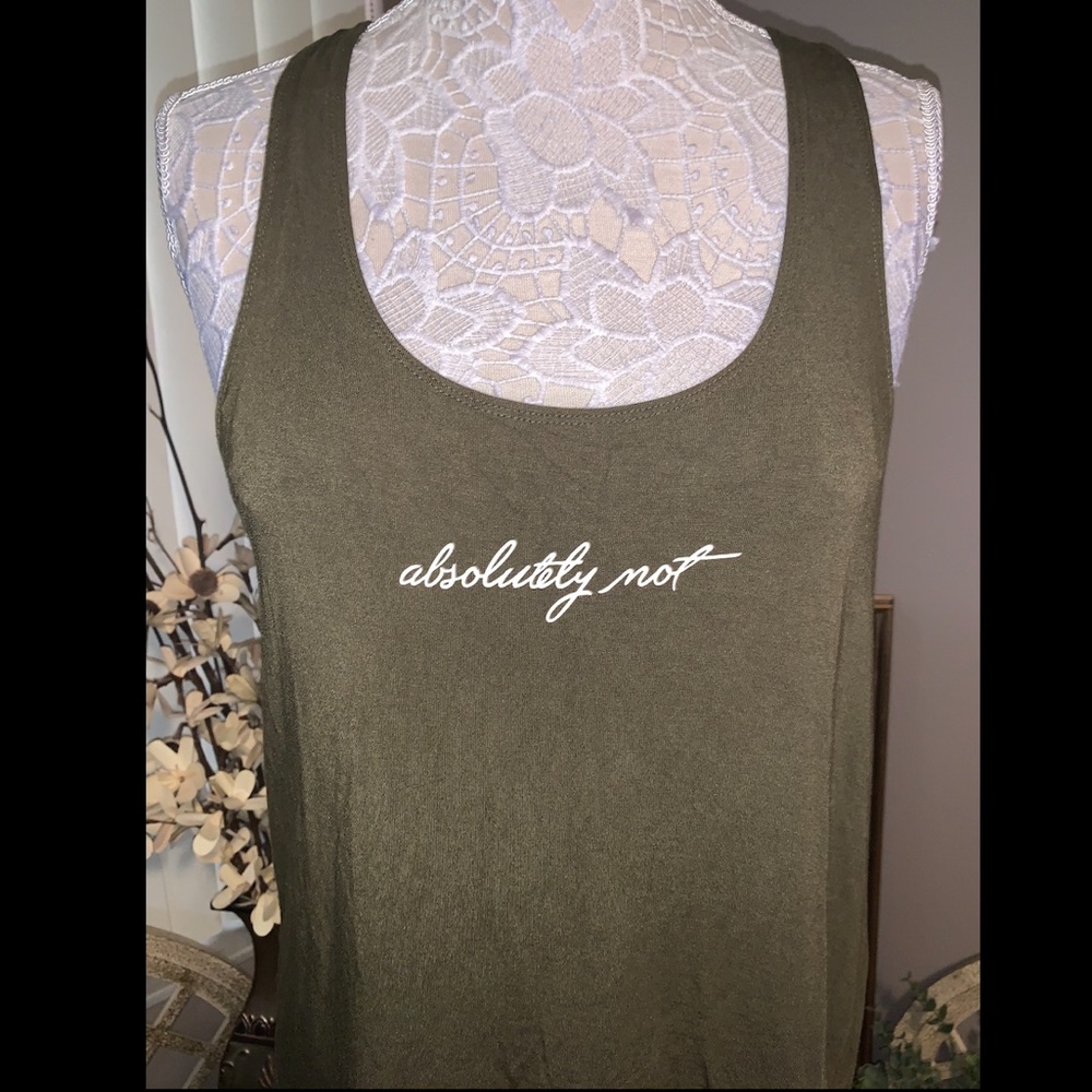 “Absolutely Not” Tank - Picture 4 of 4